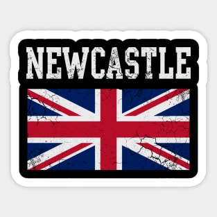 Newcastle England Union Jack Sticker